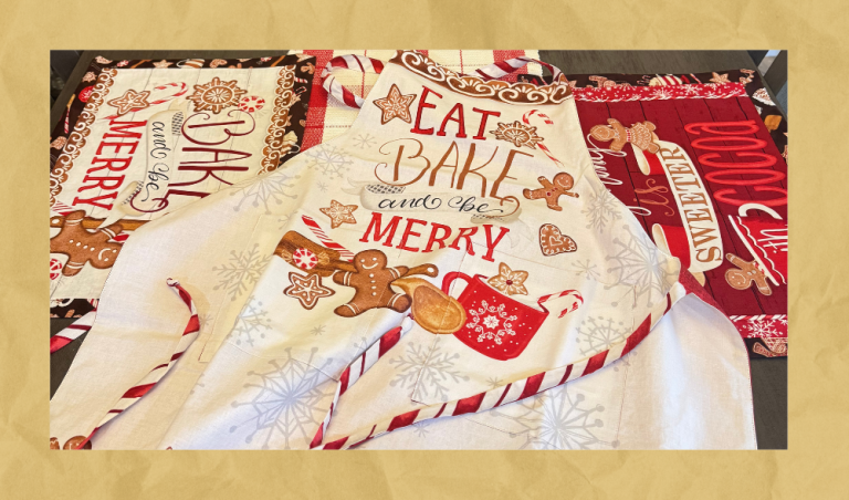Baking Up Joy Apron and Placemats