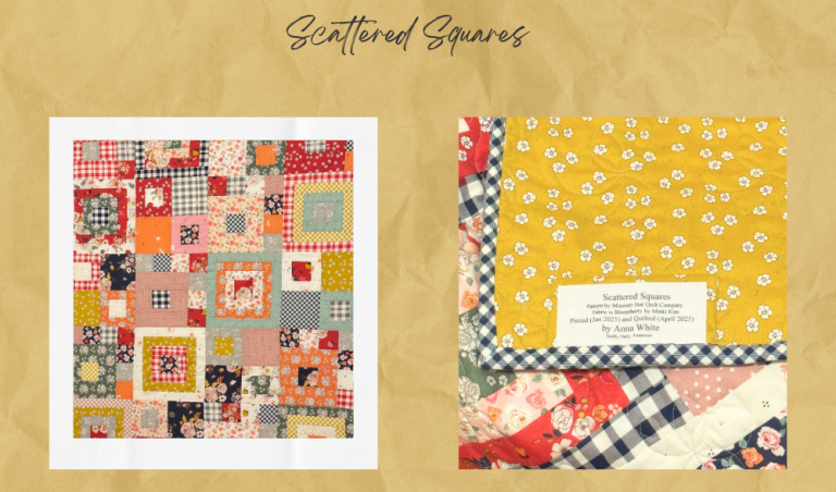 Scattered Squares is Quilted
