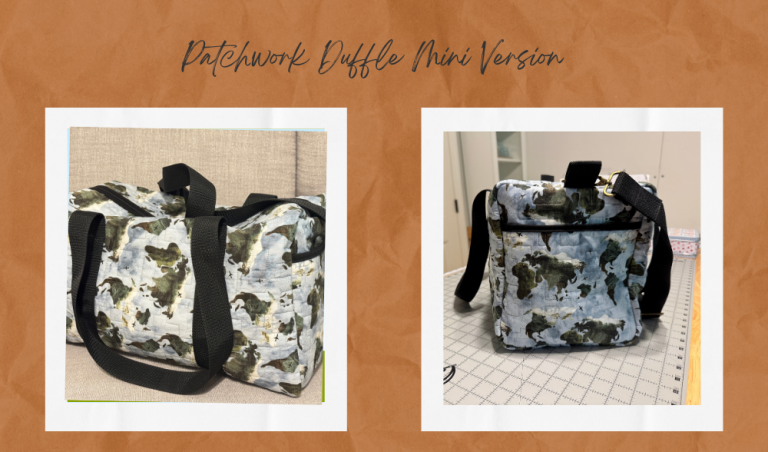 A Bag for Adventures: Handmade Duffle for My Grandson