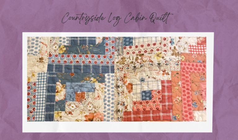 A Countryside Log Cabin Quilt