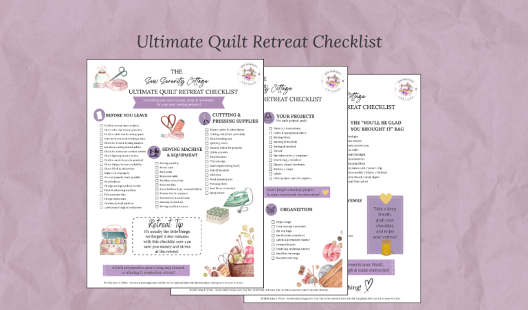 What to Pack for a Quilt Retreat: The Ultimate Packing Guide + Free Checklist