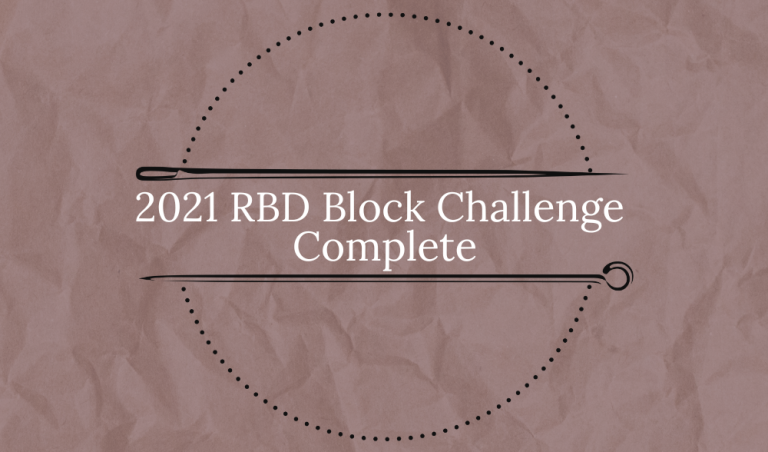 2021 RBD Block Challenge Complete