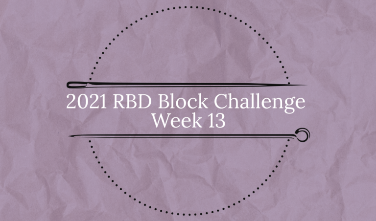 2021 RBD Block Challenge – Week 13