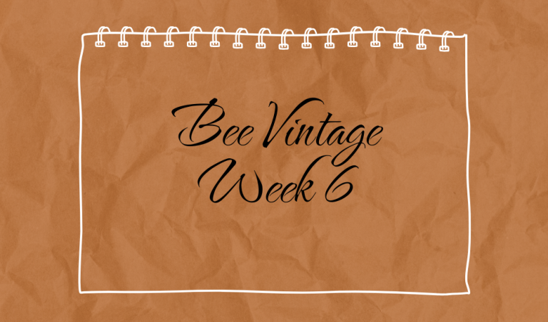 Bee Vintage Sew Along – Week 6