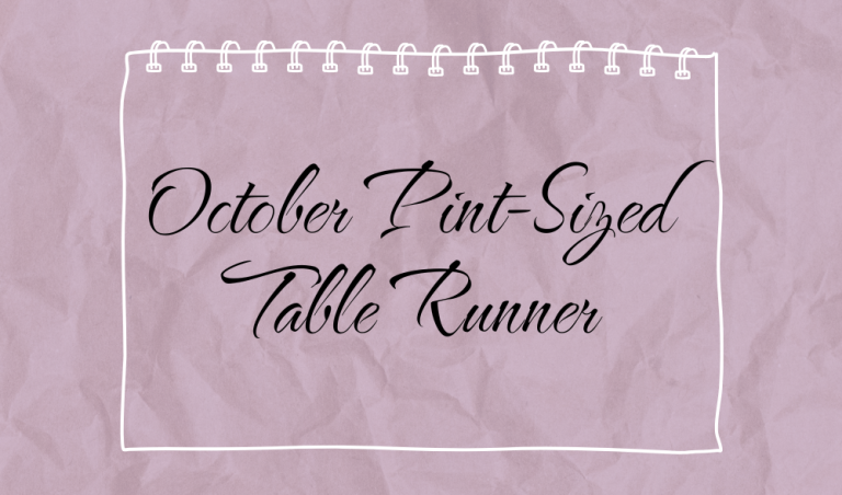 October Pint-Size Table Runner