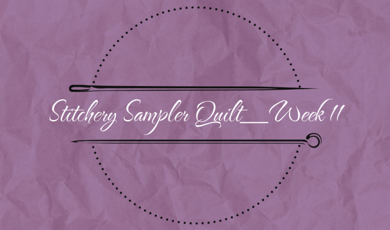 Stitchery Sampler Quilt_Block 11