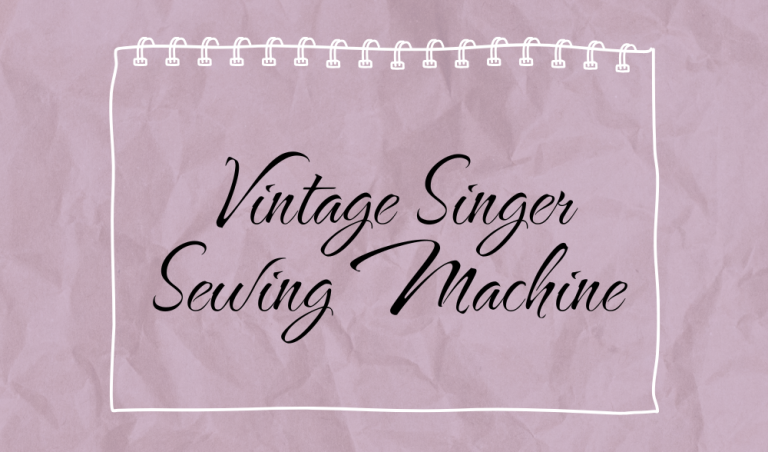 Vintage Singer Sewing Machine